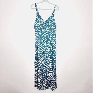 Goa Turquoise Patterned Summer Dress XL